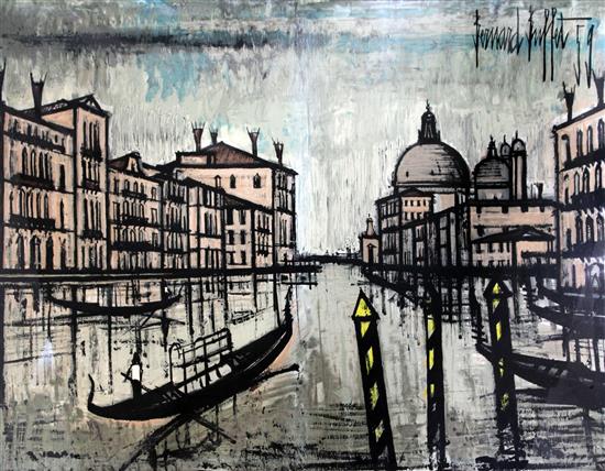 § Bernard Buffet (French, 1928-1999) The Grand Canal, Venice, 33.5 x 44.75in.